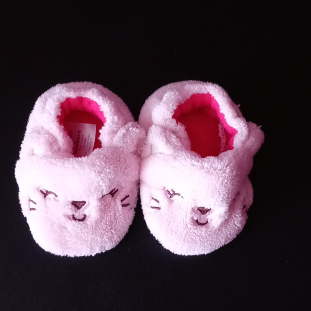 Child of Mine Pink Kitty Slippers Shoes, N…